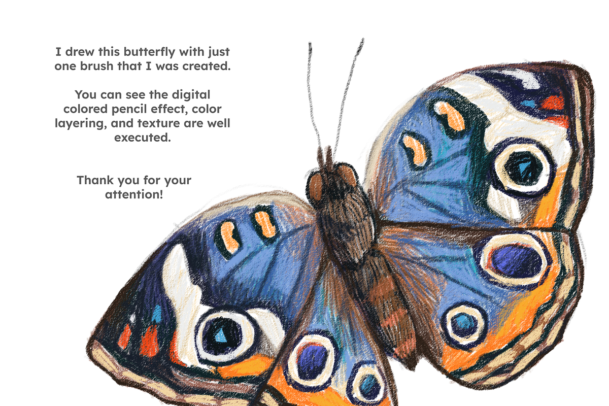 Colored Pencil Procreate Brush, a Brush Add-On by ARTMIRU (Photo 3 of 3)