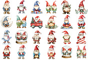 Christmas Gnome Sublimation Clipart, an Illustration by Designking (Thumbnail 2 of 4)