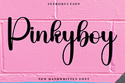 Pinkyboy, a Handwritten Font by FreshTypeINK (Thumbnail 1 of 8)