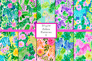 Seamless Zebra Patterns, a Pattern Graphic by The Preppy Artist (Thumbnail 1 of 11)