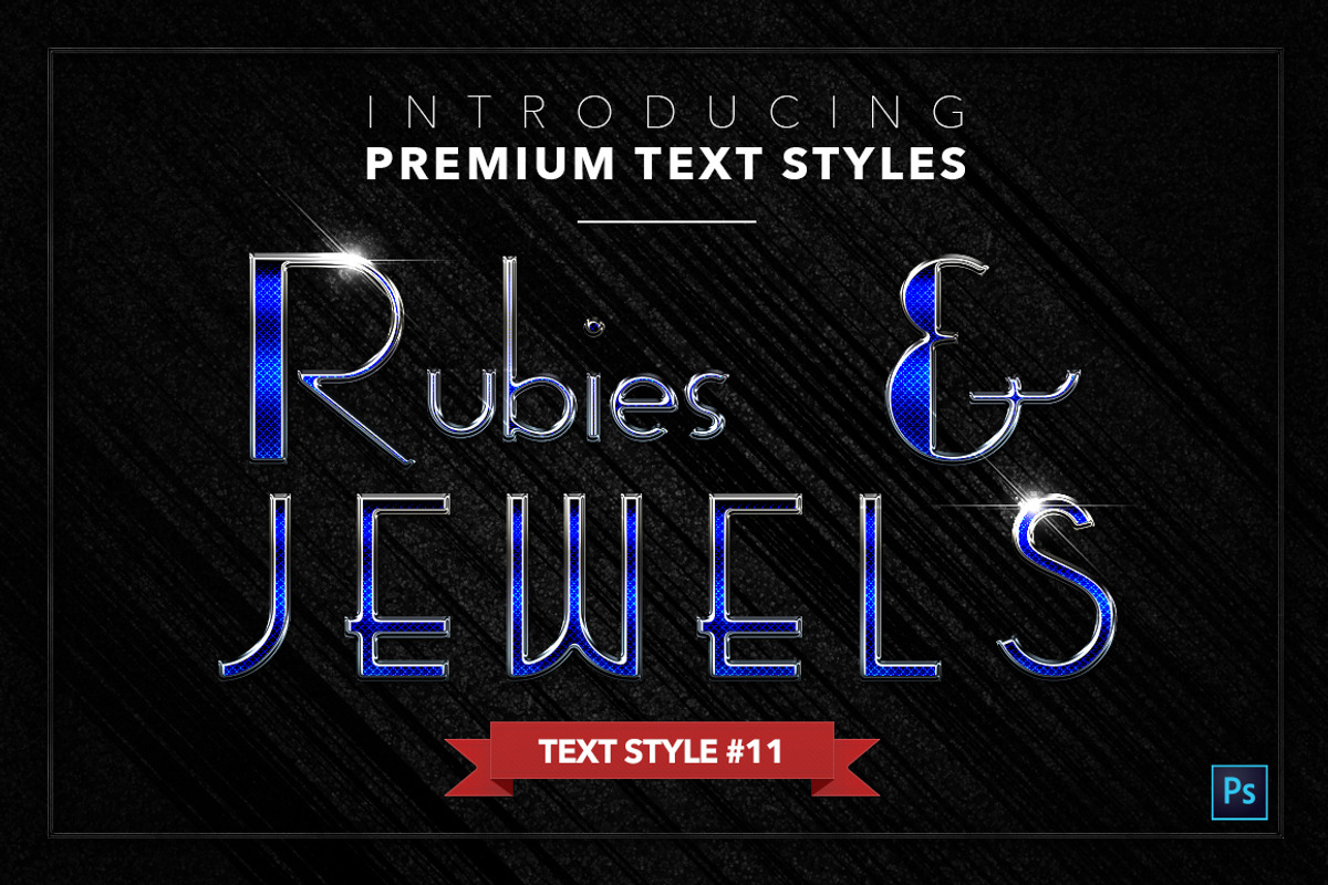 Rubies & Jewels #1 - 20 Text Styles, a Layer Style Add-On by Jonas Stensgaard (Photo 12 of 23)