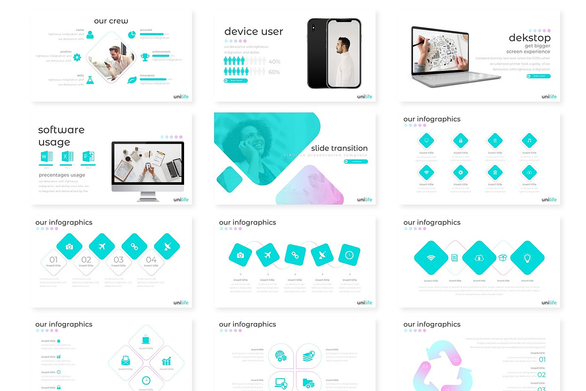 Unilife - Keynote Template, a Presentation Template by AQR Studio