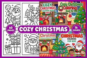 Cozy Christmas Coloring Book, a Seasonal Illustration by Coco Bloom