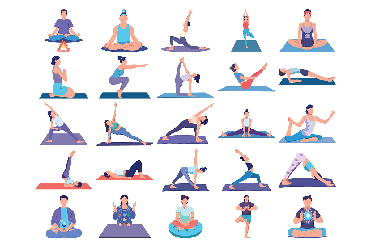 Meditation Illustration Pack, an Illustration by Vector Portal (Photo 3 of 5)