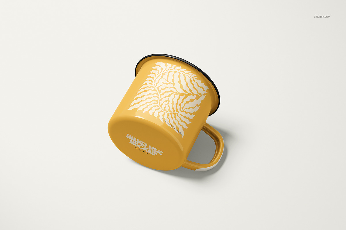 360ml Enamel Mug Mockup Set, a Cups & Container Mockup by creatsy5 (Photo 18 of 30)