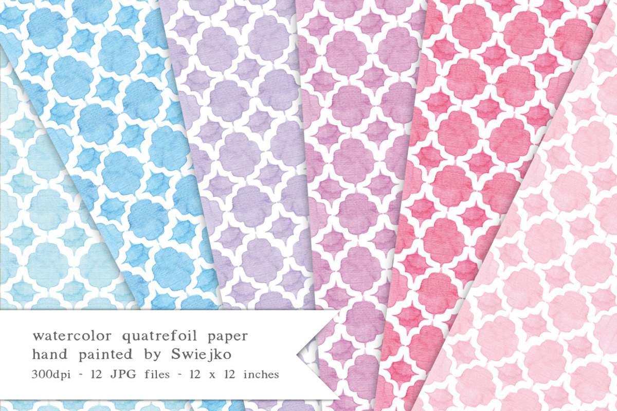Quatrefoil Watercolor Paper, an Illustration by swiejko (Photo 2 of 3)