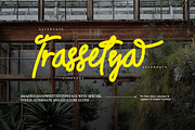 Trassetya - Handwritten Font, a Script Font by Dhabee (Thumbnail 2 of 10)