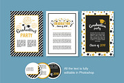 Graduation-invitations, card, poster, a Background Graphic by jenny lipets (Thumbnail 4 of 6)