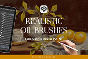 Realistic Oil Brushes CSP, a Brush Add-On by Julia Dreams (Thumbnail 1 of 8)
