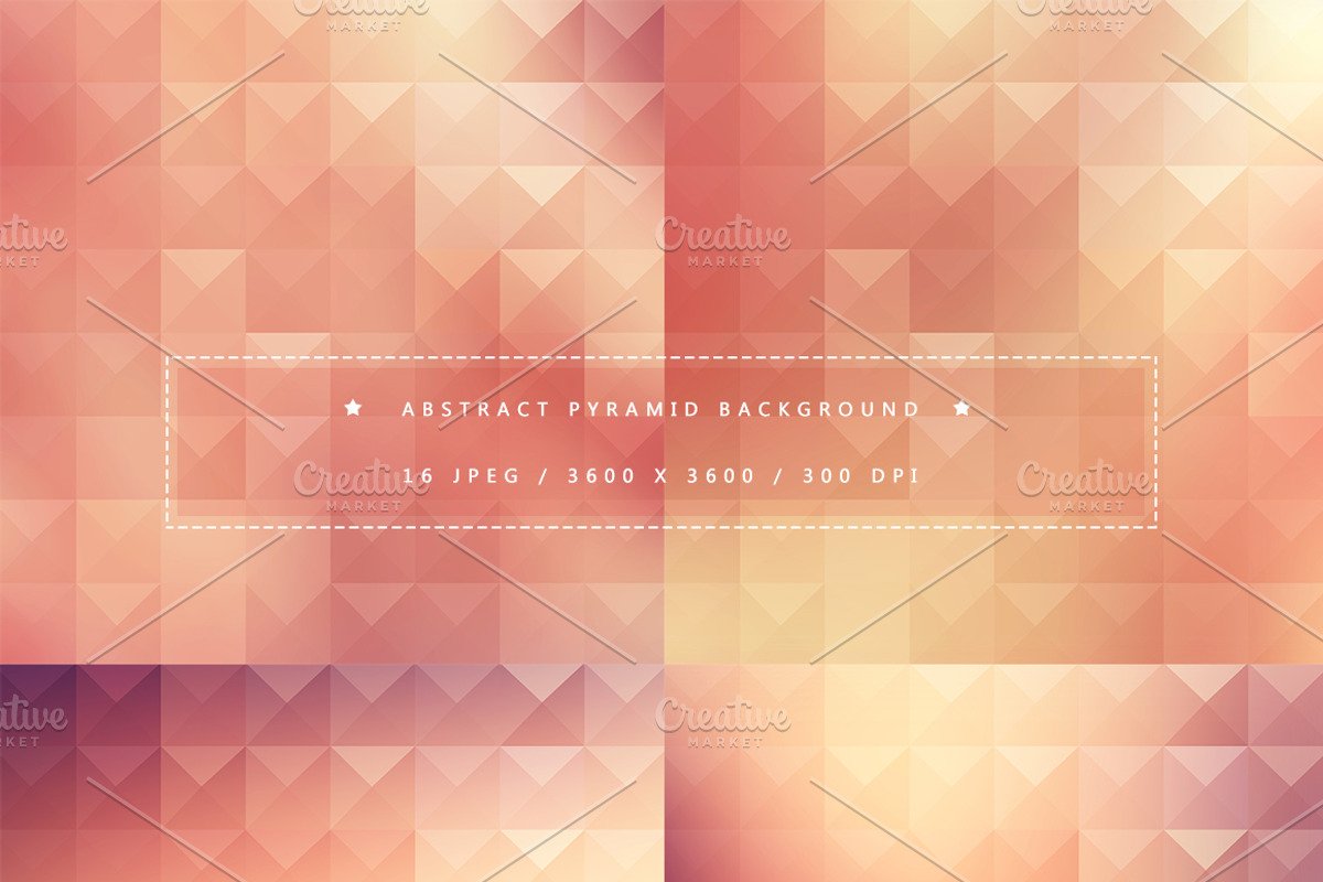 16 Abstract Pyramid Backgrounds, a Texture Graphic by Orange Fox