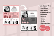 One Page Media Kit in Pink, a Templates & Theme by ProductiveandFree (Thumbnail 3 of 11)