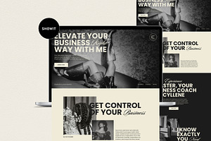 Cyllene | Showit Sales Page Template, a Landing Page Template by Lavinia Visuals