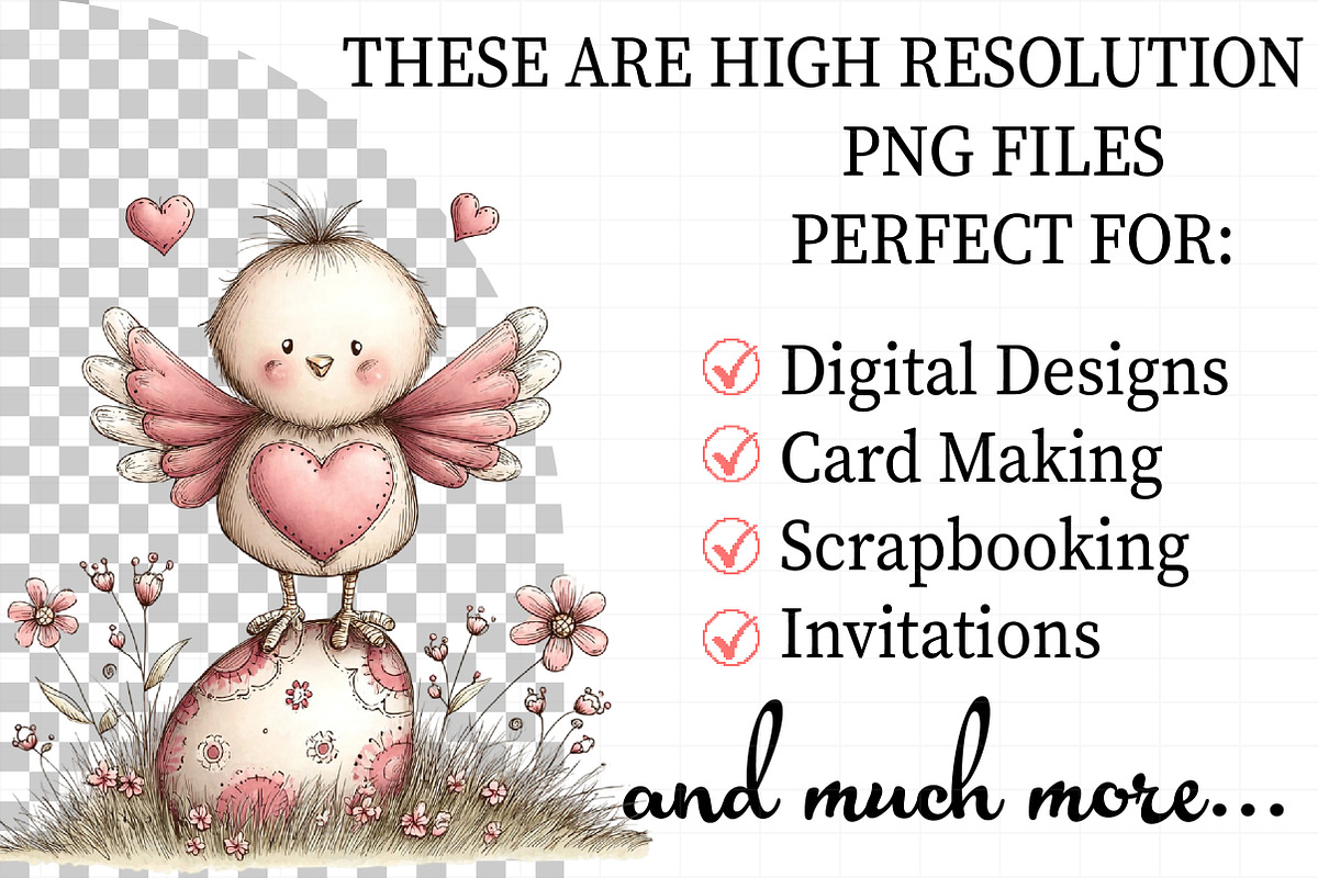 Whimsical Easter Birds Clipart, an Illustration by Daily.Designs (Photo 2 of 7)