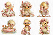 Summer Funny Chick Clipart, an Illustration by Craft Nest (Thumbnail 5 of 12)