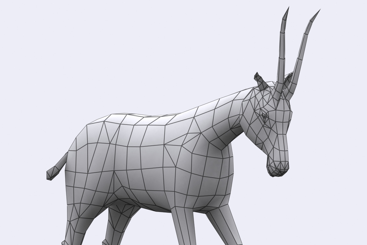 3DRT - Safari animals - Gazelle, an Animal 3D Model by 3DRT.com (Photo 3 of 3)