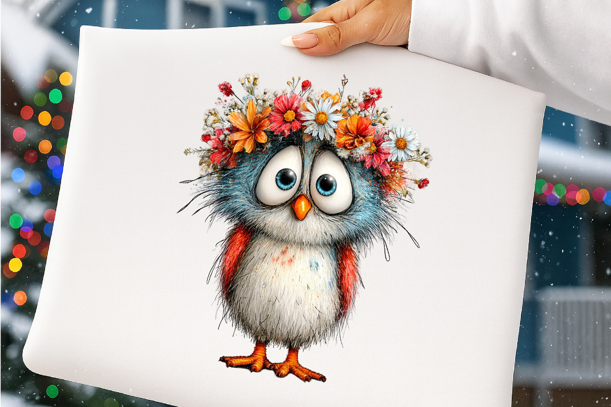 Spring cute baby birds clipart, an Illustration by SinaCreation (Photo 11 of 11)