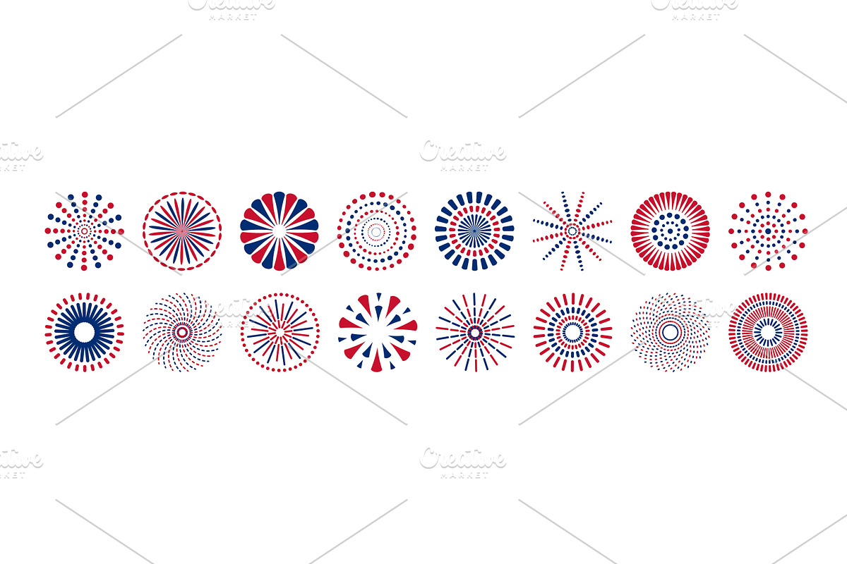 Fourth of July blue, red, bicolored, an Object Graphic by sceptical cactus