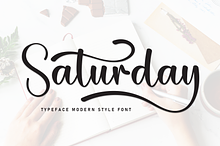 Saturday | Script Font