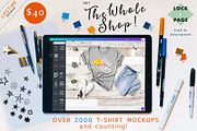 Bella Canvas 3001 Graphic Mockups, a Shirt Mockup by lock and page (Thumbnail 65 of 65)