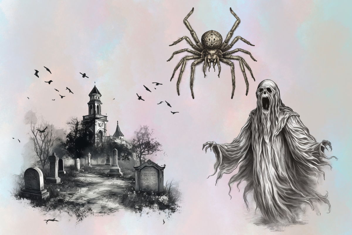 Creepy Halloween Houses Clipart, an Object Graphic by Agnesagraphic (ID 95) (Photo 4 of 9)