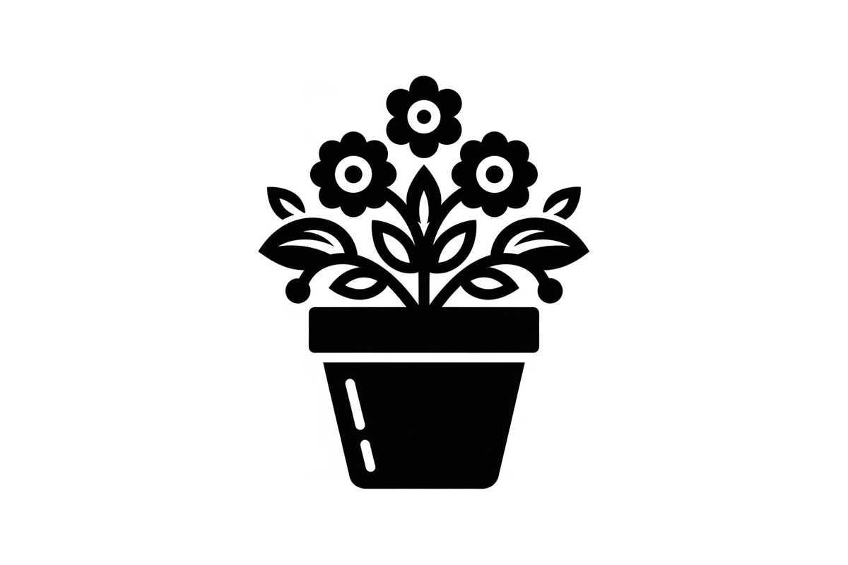 Flower Pot Silhouette Vector Bundle, an Illustration by jahid234 (Photo 11 of 49)