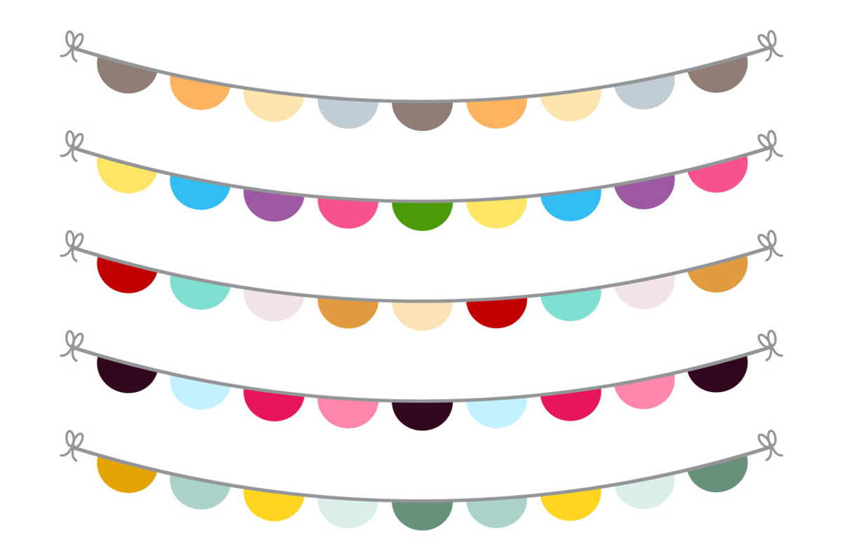 Bunting Banner Clipart, an Illustration by The Digital Download Shop (Photo 5 of 6)