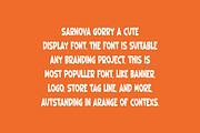 Sarnova Gorry - Cute Font, a Sans Serif Font by Iqsiart Studio (Thumbnail 2 of 6)