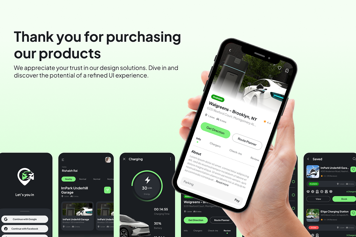 ChargIT: Empower Your Journey, an UI Kit Template by Fluttertop (Photo 11 of 13)