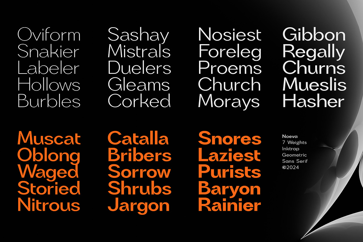 Noeva - Inktrap Font, a Sans Serif Font by Prominent & Affluent (Photo 8 of 10)