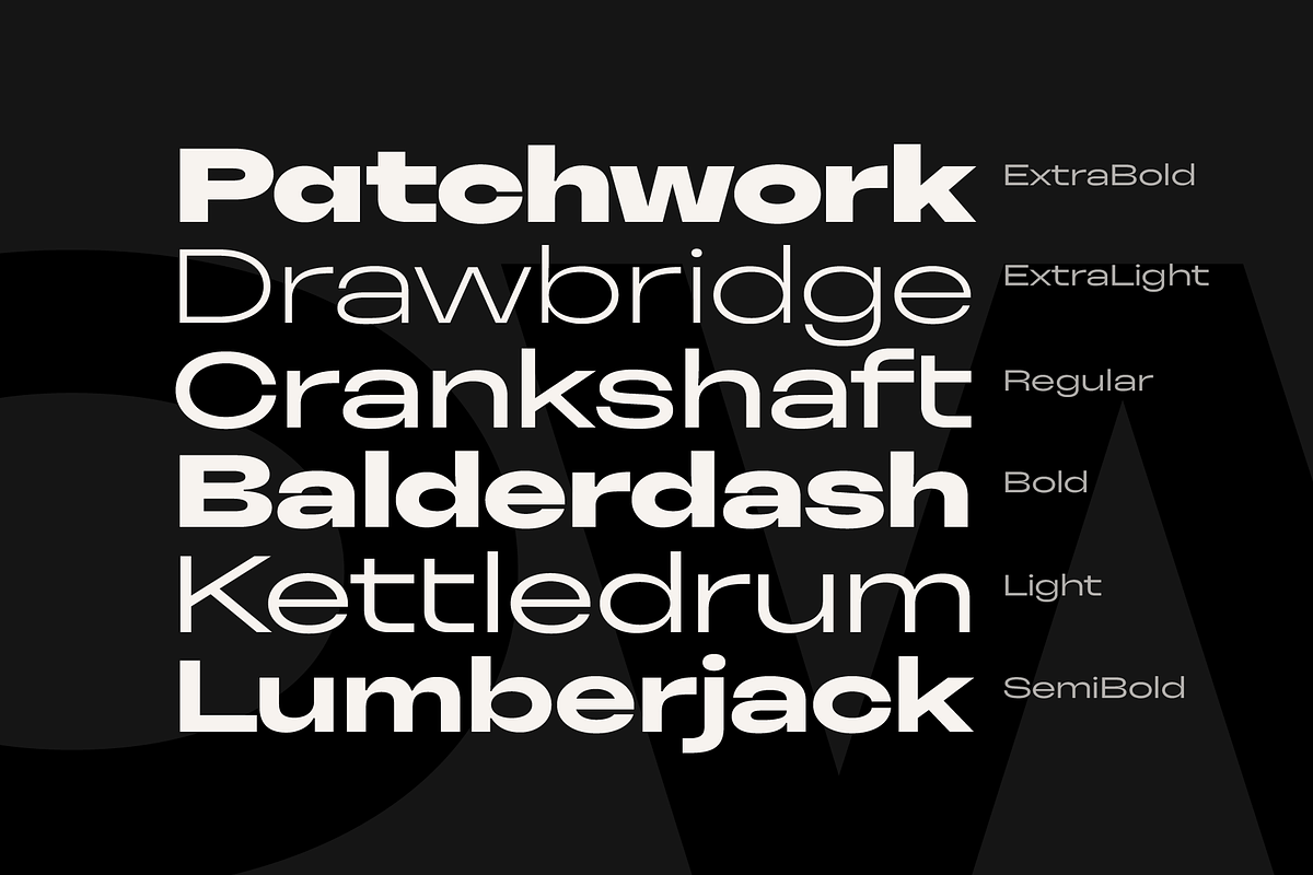 Cranch Font Family, a Sans Serif Font by Arbuz (Photo 4 of 11)