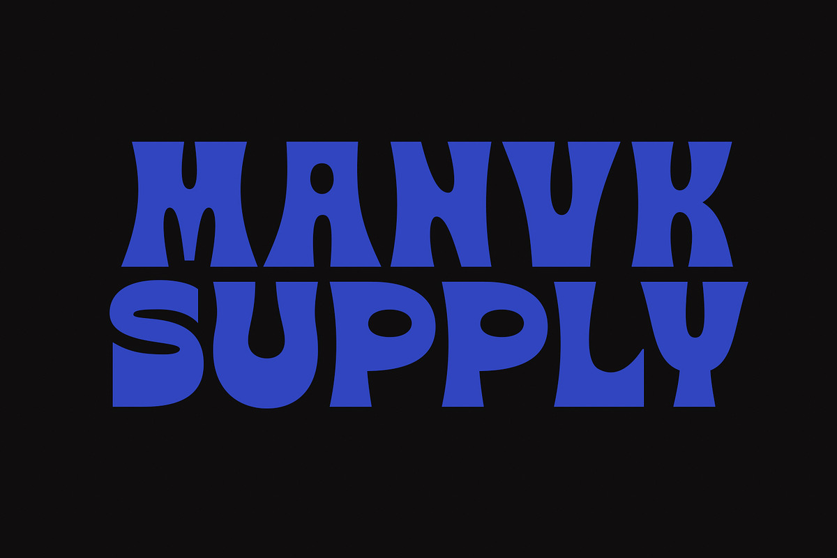 Berlos Experimental Display Font, a Sans Serif Font by Maulana Creative (Photo 3 of 6)