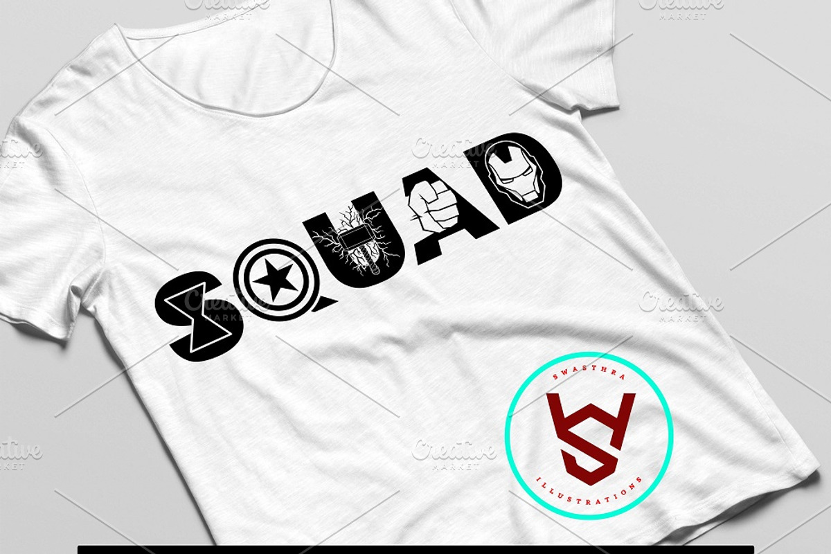 Avenger Superhero Squad Vector SVG, an Object Graphic by FancyDesignStudio (Photo 2 of 6)