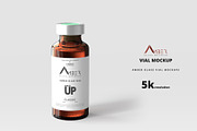 Amber Glass Vial Mockup, a Packaging Mockup by pmvch (Thumbnail 1 of 11)
