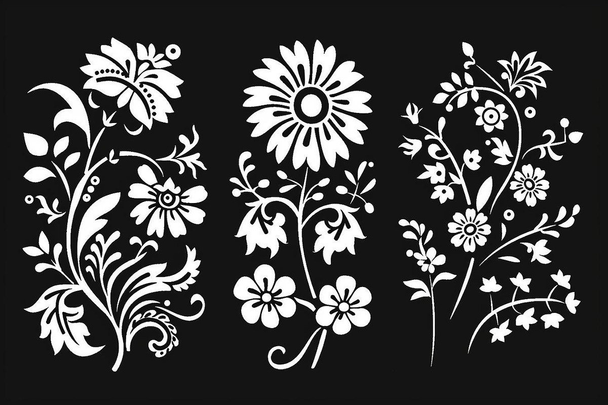 Floral Vine Laser Cut Bundle, an Object Graphic by hafijul (Photo 5 of 10)