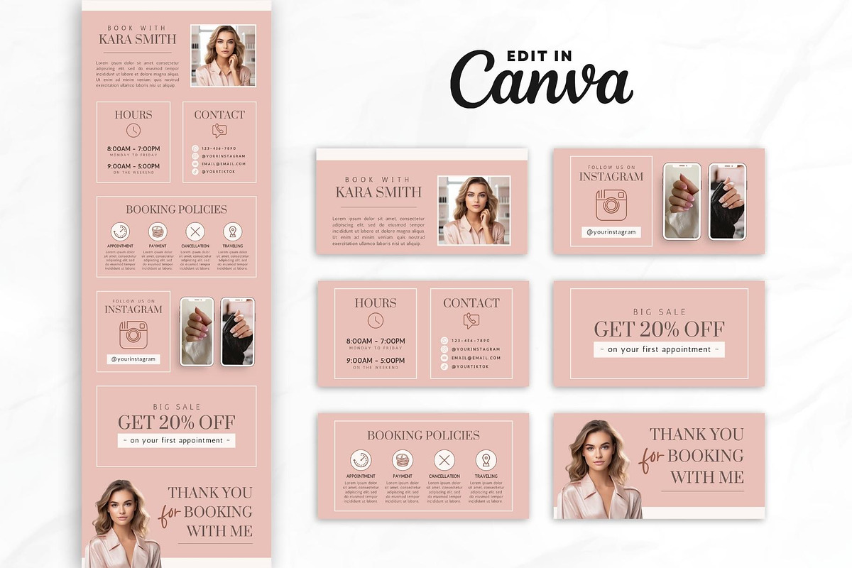 Nail Tech Acuity Scheduling • Canva, a Websites & App Template by OniriqveDesigns (Photo 2 of 8)