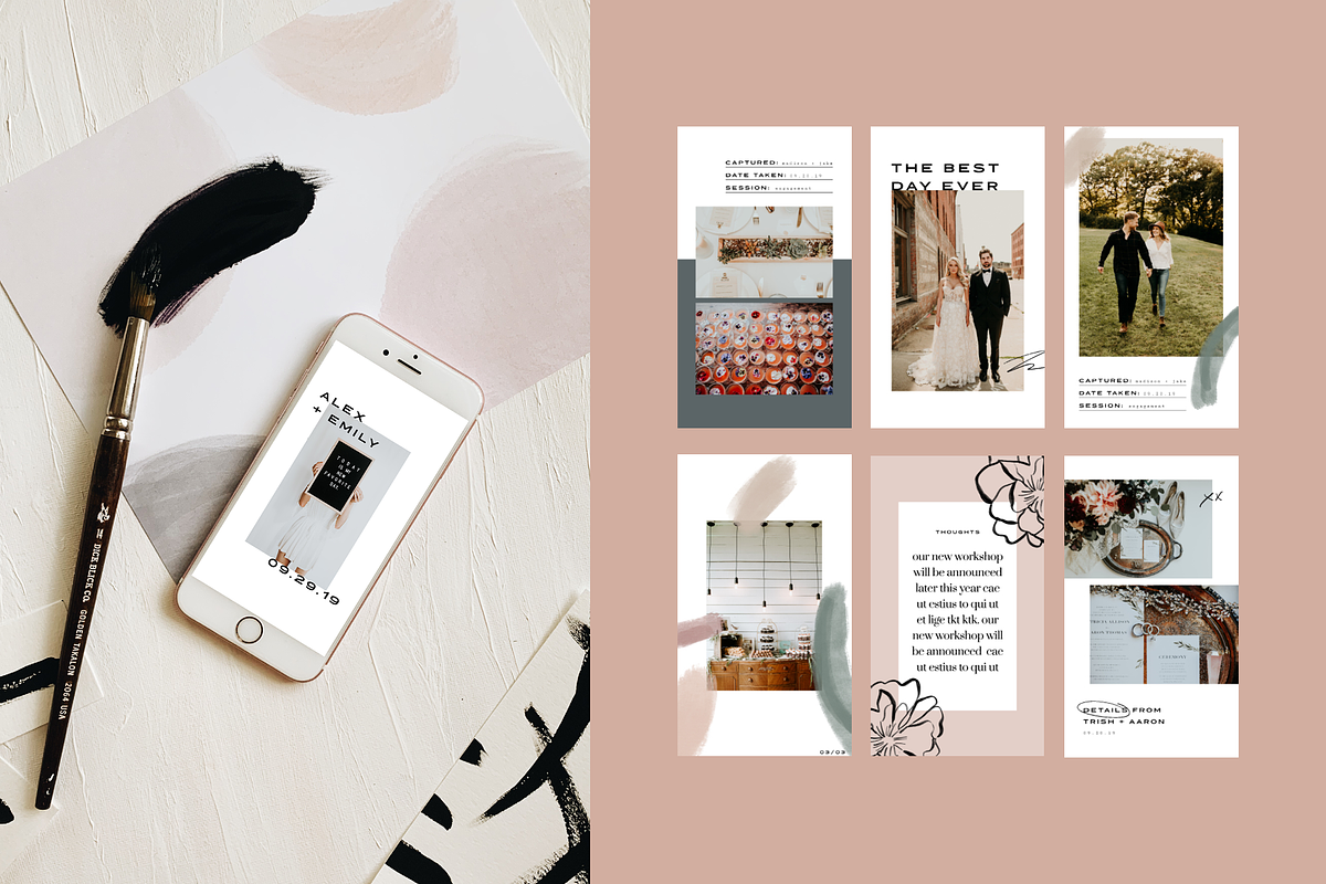Modern Art Instagram Story Template, a Social Media Template by Brighten Made (Photo 3 of 4)