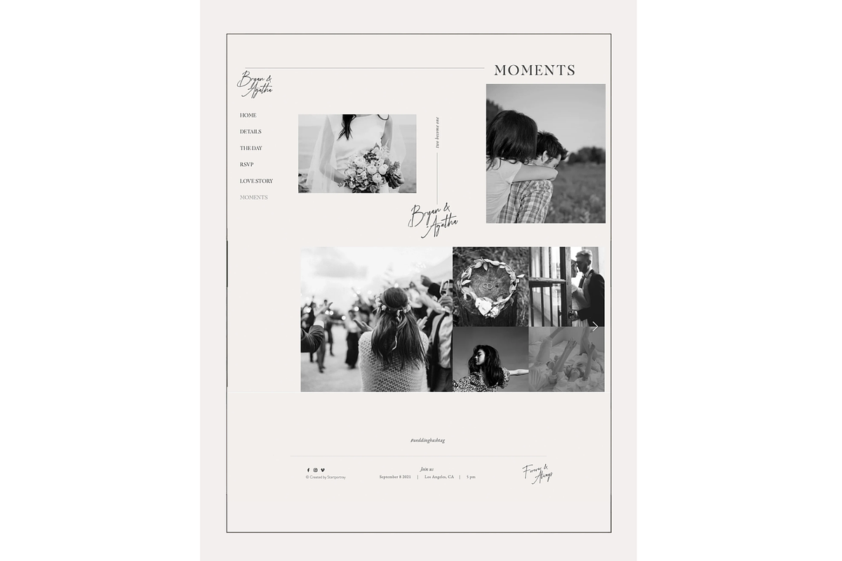 Wedding WIX Website Template Minimal, a Wix Template by Ivyandpalette (Photo 6 of 7)