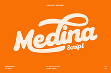 Medina Retro Food Script Font