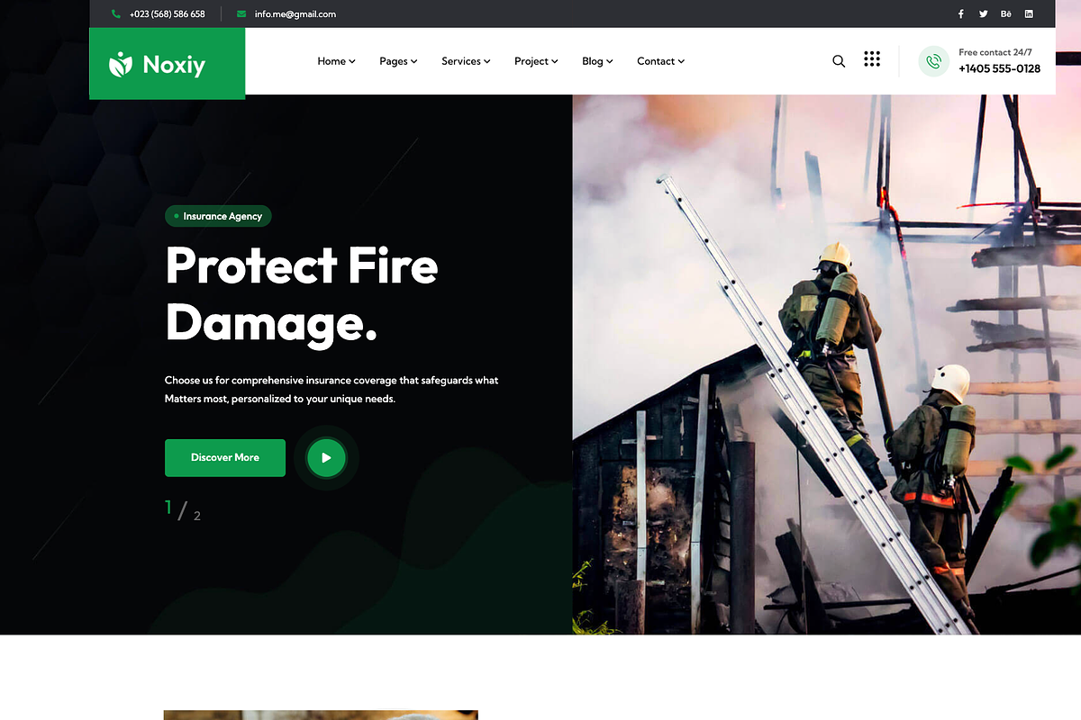 Insurance Company WordPress Theme, a WordPress Template by UInstrument (Photo 4 of 8)