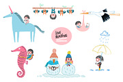 Little girl reading Collection 04, an Animal Illustration by Irene Loal (Thumbnail 1 of 7)