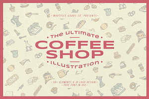 Coffee Shop Illustration Package, a Food Illustration by Wortfice