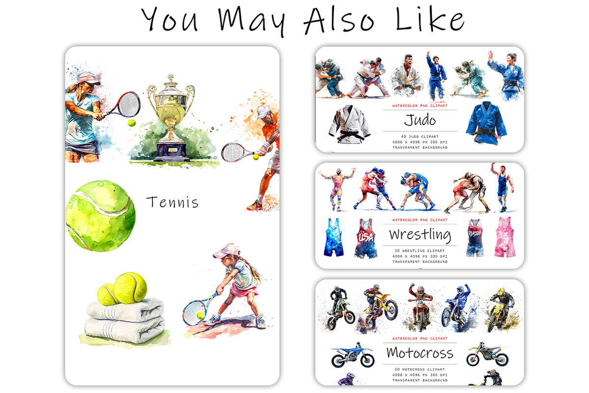 Watercolor Padel Clipart, a Sport Illustration by stickermadness (Photo 4 of 4)