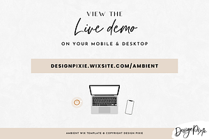 Wix Website Template - Ambient