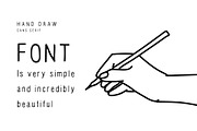 Hand Draw sans serif, a Sans Serif Font by Vladimir Vihrev (Thumbnail 3 of 10)