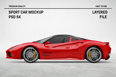 Sport Car Mockup, a Product Mockup by AG Mockups