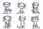 Cute Christmas Fluffy Cats Sublimati, an Illustration by Daily.Designs (Thumbnail 4 of 5)
