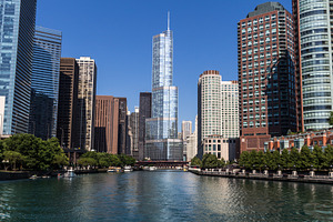 Chicago skyline containing chicago, windy city, and cityscape, an Architecture Photo by Straightshooter
