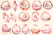 Rosy world, Boho Baby girl 133 PNG, a Decorative Illustration by Hello My Print (Thumbnail 7 of 10)