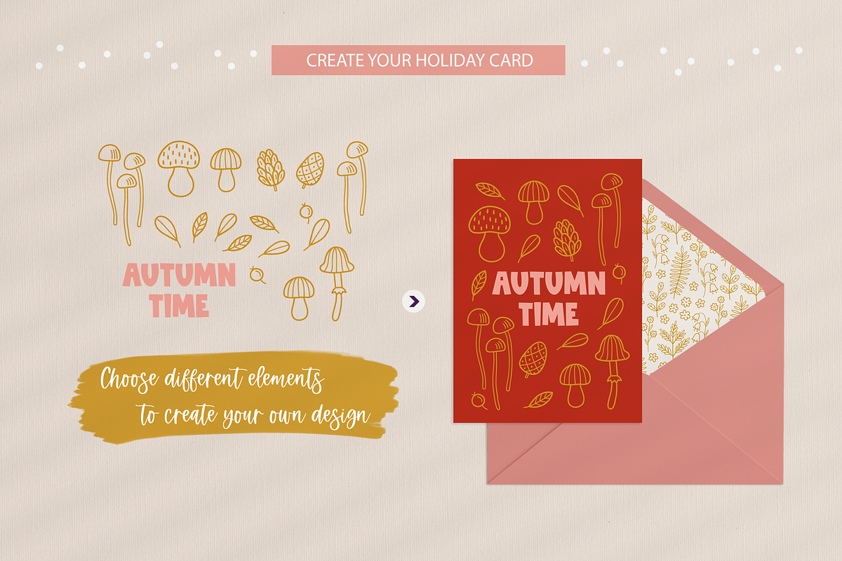Autumn Charm Kit, a Seasonal Illustration by miumiu (Photo 8 of 15)