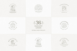 36 Elegant Logo Templates | Canva, a Branding & Logo Template by Vasya Kobelev
